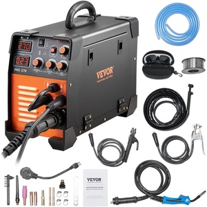 VEVOR MIG Welder, 3 in 1 270 Amp Welding Machine, 110 220V MIG Lift TIG Arc Welder, Portable Lift TIG Welder ARC Welder with IGBT DC Inverter, LCD Digital Display, Welder Torch and Welding Wire(18.1 x 8.3 x13 inches)