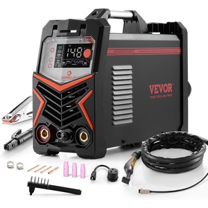 VEVOR MMA Welder, 205A 2-in-1 MMA Lift TIG Stick Welding Machine, 110/220V Dual Voltage IGBT Inverter Welder Machine with Digital Display, Hot Start Arc Force Anti-Stick (Lift Torch Not Included)(3 in 1)