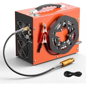 VEVOR PCP Air Compressor 4500PSI PCP Airgun Compressor & Built-in Converter, Auto Stop 350W DC12V/AC120V Portable Paintball Tank Compressors for Air Rifle, Scuba Diving Bottle