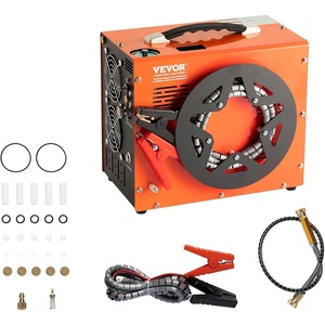 VEVOR PCP Air Compressor, 4500PSI/30Mpa Portable PCP Airgun Compressor with Built-in Power Converter, Auto-Stop | DC12V/AC120V | Oil & Water-Free Air Rifle, Paintball and Scuba Tank Compressor Pump(12.40 x 7.67 x 10.43 in)