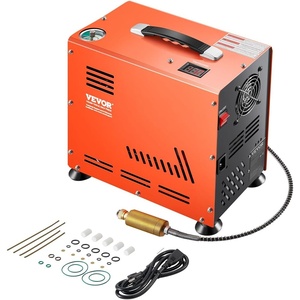 VEVOR PCP Air Compressor, 4500PSI/30Mpa Portable PCP Airgun Compressor with External Converter, DC12V, AC115V | Oil & Water-Free | Manual-Stop Air Rifle, Paintball and Scuba Tank Compressor Pump(800W Auto Stop)