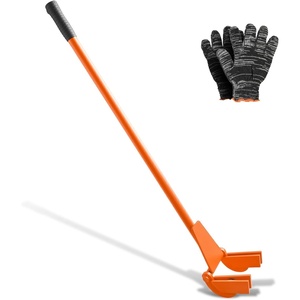 VEVOR Pallet Buster Too with 45‘’ Carbon Steel Handle, Heavy Duty Wrecking Pry Bar, Articulating Head Deck Board Removal Tool for Non-Damaging Wooden Pallet & Deck Removal(45’‘ Long Handle)