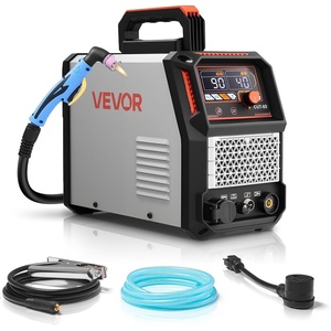 VEVOR Plasma Cutter, 50A Plasma Cutting Machine, 110V/220V Dual Voltage Digital Display IGBT Inverter – with 2T/4T Function & Adjustable PA/PT Time for Home Repairs, Workshops(CUT-65)
