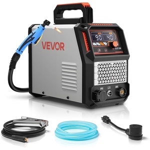 VEVOR Plasma Cutter, 50A Plasma Cutting Machine, 110V/220V Dual Voltage Digital Display IGBT Inverter – with 2T/4T Function & Adjustable PA/PT Time for Home Repairs, Workshops(CUT-50)