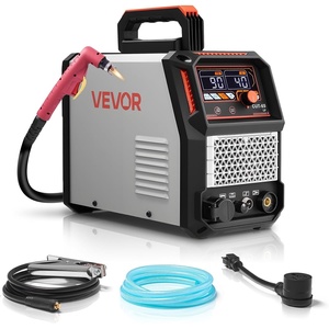 VEVOR Plasma Cutter, 65A Non-Touch Pilot Arc Plasma Cutting Machine Non-High Frequency – with 2T/4T Function & Adjustable PT Time, 110V/220V Dual Voltage Digital Display IGBT Inverter