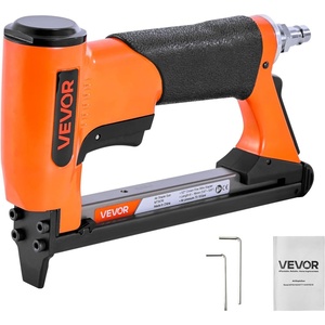 VEVOR Pneumatic Staple Gun, 21 Gauge Air Upholstery Stapler for 80 Series Fine Wire Staples 1/2″ Crown 1/4″-5/8″ Length, Max 150PCS Loading Air Staple Gun for Upholstering, Woodworking, DIY Projects
