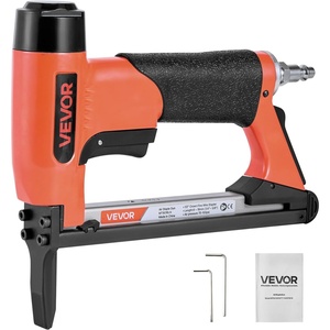 VEVOR Pneumatic Staple Gun, 21 Gauge Long-Nose Upholstery Stapler for 80 Series Fine Wire Staples 1/2-inch Crown 1/4″-5/8″ Length, Max 150PCS Loading Air Staple Gun for Upholstering, Woodworking, DIY