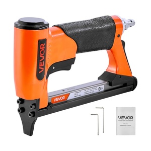 VEVOR Pneumatic Staple Gun, 22 Gauge Air Upholstery Stapler for 71 Series Fine Wire Staples 3/8″ Crown 1/4″-5/8″ Length, Max 180PCS Loading Air Staple Gun for Upholstering, Woodworking, DIY Projects