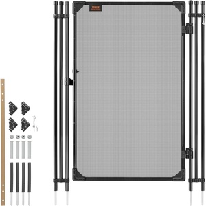 VEVOR Pool Fence, 4 x 96 FT Pool Fences for Inground Pools, Removable Pool Fencing, Easy DIY Installation Swimming Pool Fence, 340gms Teslin PVC Mesh, Pool Safety Fence, Black(4FTx2.5FT)