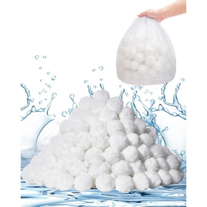 VEVOR Pool Filter Balls for Sand Filter, 4.6 lbs, Filter Balls Replace Pool Filter Sand, Reusable Polyester Fiber Filter Media Balls with Wash Bag, for Swimming Pool Above Ground Pool Aquarium Tank(White)