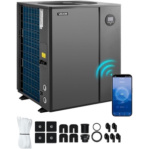 VEVOR Pool Heat Pump Max 93390 BTU, Electric Pool Heater for Above & In-Ground Up to 22455 Gallons, All-DC Inverter Technology, WiFi & App Remote Control, Multiple Protection for Swimming Parties(Top Air Outlet 22000 Gallons)