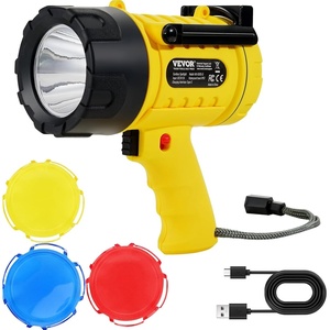 VEVOR Rechargeable Lighting Devices: Flashlights, Spotlights & Headlamps for Outdoor Adventures, Emergencies & Daily Use(Spotlight)