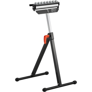 VEVOR Roller Stand, 300 lb Load Capacity, 26.8-42.5 in Adjustable Height, Folding Heavy Duty with 11.5 inch Polished Multi-Directional Roller Head, for Table Saw Outfeed Woodworking Extension Support