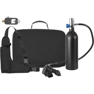 VEVOR Scuba Tank, 1L Portable Diving Tank, Diving Oxygen Cylinder Support 15-20 Minutes Underwater Breathing, 98.43 ft Diving Depth, Refillable Snorkel Air Tank Kit for Underwater Exploration Rescue