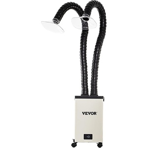 VEVOR Solder Fume Extractor, 100W Soldering Smoke Extractor with 3-Stage Filters, 240 m³/h Strong Suction Smoke Absorber and Filter for Soldering, Engraving, DIY Welding(10.5 x 10.5 x 18Inch)