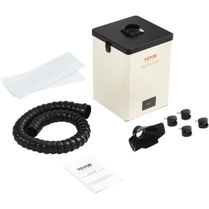 VEVOR Solder Fume Extractor, 100W Soldering Smoke Extractor with 3-Stage Filters, 240 m³/h Strong Suction Smoke Absorber and Filter for Soldering, Engraving, DIY Welding(10.5 x 10.5 x 17Inch)