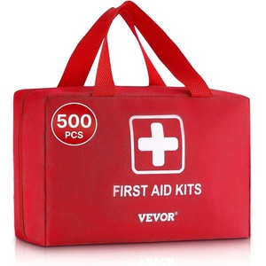 VEVOR Survival First Aid Kit, 250 Pieces, 600D Nylon Trauma First Aid Bag, Survival Gear and Equipment, Emergency Kits, for Men Women Camping, Boat, Earthquake, Hiking, Hunting, and Outdoor Adventure(500 Pieces)