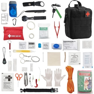VEVOR Survival First Aid Kit, 250 Pieces, 600D Nylon Trauma First Aid Bag, Survival Gear and Equipment, Emergency Kits, for Men Women Camping, Boat, Earthquake, Hiking, Hunting, and Outdoor Adventure(250 Pieces)