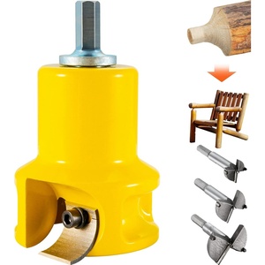 VEVOR Tenon Cutter, 1″/25.4mm & 1.5″/38mm & 2″/50.8mm, with Dual Straight Blades & Button Screws Home Master Kit, Premium Aluminum & Steel Log Furniture Cutter, Commercial Starter’s Tool for Home DIY(Curved Blade-1.5 in)
