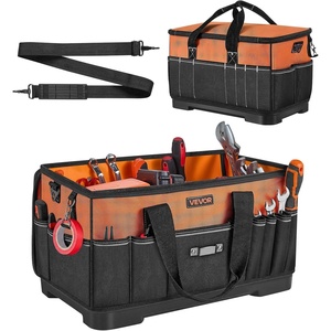 VEVOR Tool Bag, 20 Inch, 33-Pocket Portable Large Tool Box Organizer Storage, Toolbox with Big Zipper, Adjustable Shoulder Strap, Water-Resistant Carry Toolbag, for Men Women Dad Husband Fathers Day(19″ PC Base)