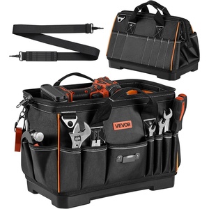 VEVOR Tool Bag, 20 Inch, 33-Pocket Portable Large Tool Box Organizer Storage, Toolbox with Big Zipper, Adjustable Shoulder Strap, Water-Resistant Carry Toolbag, for Men Women Dad Husband Fathers Day(16″ PC Base)