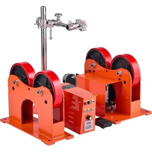 VEVOR Turning Rolls Linkage Roller, 2205 lbs Load Capacity, 2″-24″ Diameter Adjustable, PU Rollers, Pipe Tank Turning Rolls Linkage Roller Rotary Welding Positioner, for Welding Equipment Support