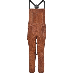 VEVOR Unisex Leather Welding Apron Split Leg(Brown)