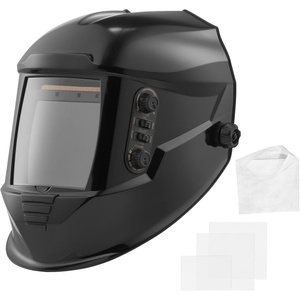 VEVOR Welding Helmet Auto Darkening, 3.94″ x 3.15″ True Color Welding Hood, Solar-Powered Welder Mask 4 Arc Sensors, Wide Shade 4/5-9/9-13 for TIG MIG Weld Cutting Grinding Application – METIS Series(Glossy Black 15sq.in)