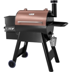 VEVOR Wood Pellet Grill Smoker, 8 in 1 BBQ Grills for Outdoor Cooking, 575 Square Inches Cook Area Electric Smokers, with WiFi-app Control, LCD Screen Controller, Meat Probe, 500°F Max Temperature(575 sq.in)