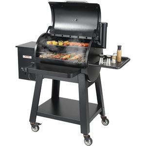 VEVOR Wood Pellet Grill Smoker, 8 in 1 BBQ Grills for Outdoor Cooking, 575 Square Inches Cook Area Electric Smokers, with WiFi-app Control, LCD Screen Controller, Meat Probe, 500°F Max Temperature(730 sq.in&PID)