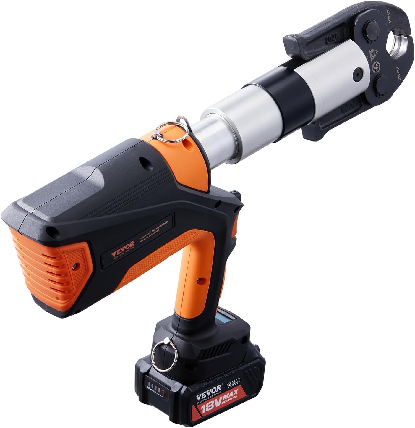 image:imageVEVOR 18V Press Tool 32KN Electric Pipe Crimping Tool for 12 to 2 Copper Pipes 360 Rotation Automatic Crimper with Brushless Motor amp 6 Jaws Compatible with ProPress6 Jaws Brushless Motor