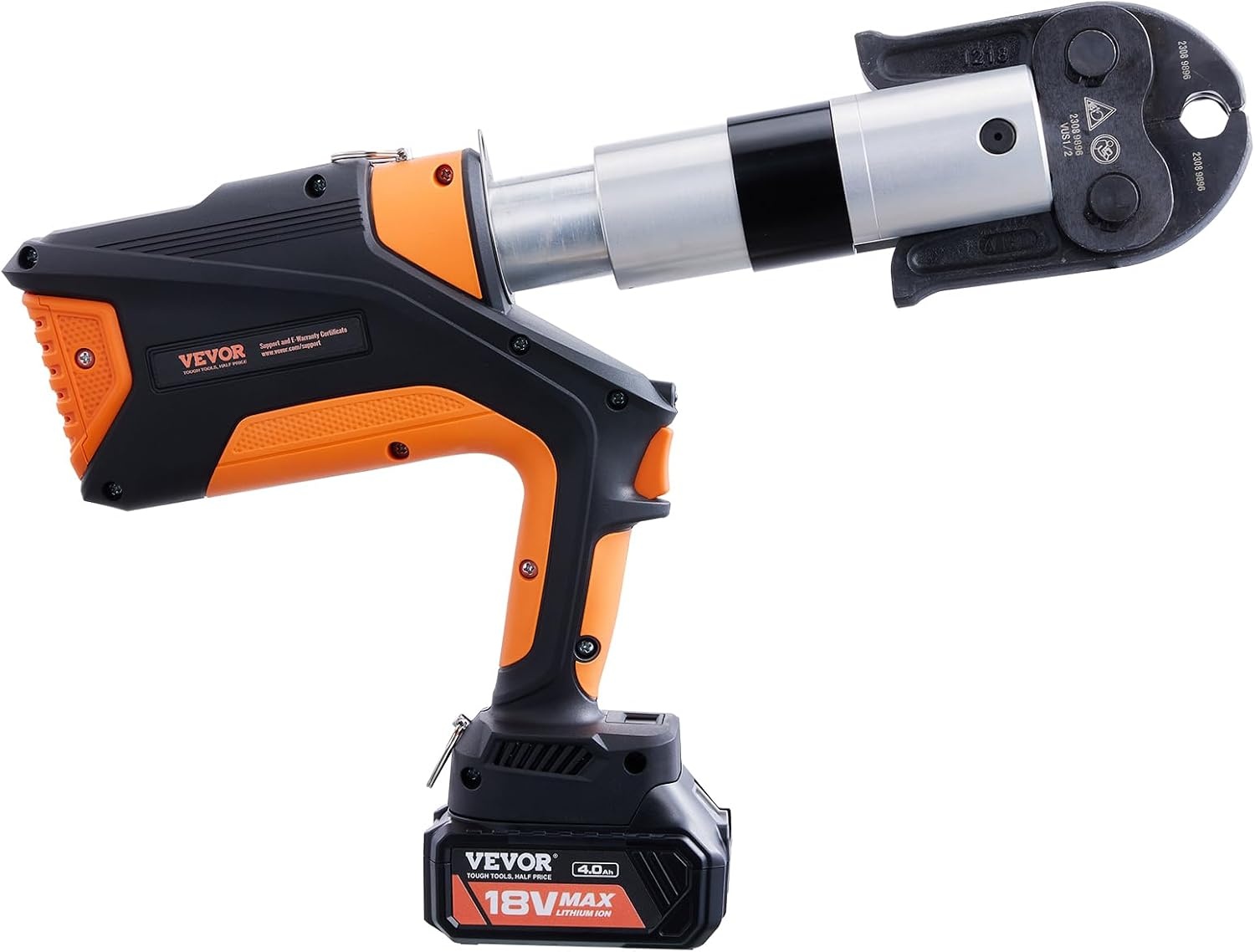 image:imageVEVOR 18V Press Tool 32KN Electric Pipe Crimping Tool for 12 to 2 Copper Pipes 360 Rotation Automatic Crimper with Brushless Motor amp 6 Jaws Compatible with ProPress6 Jaws Brushless Motor