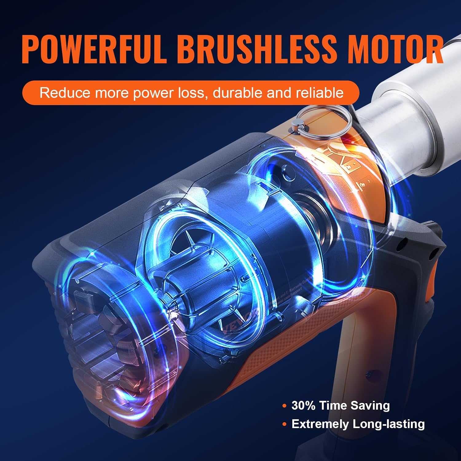 image:imageVEVOR 18V Press Tool 32KN Electric Pipe Crimping Tool for 12 to 2 Copper Pipes 360 Rotation Automatic Crimper with Brushless Motor amp 6 Jaws Compatible with ProPress6 Jaws Brushless Motor