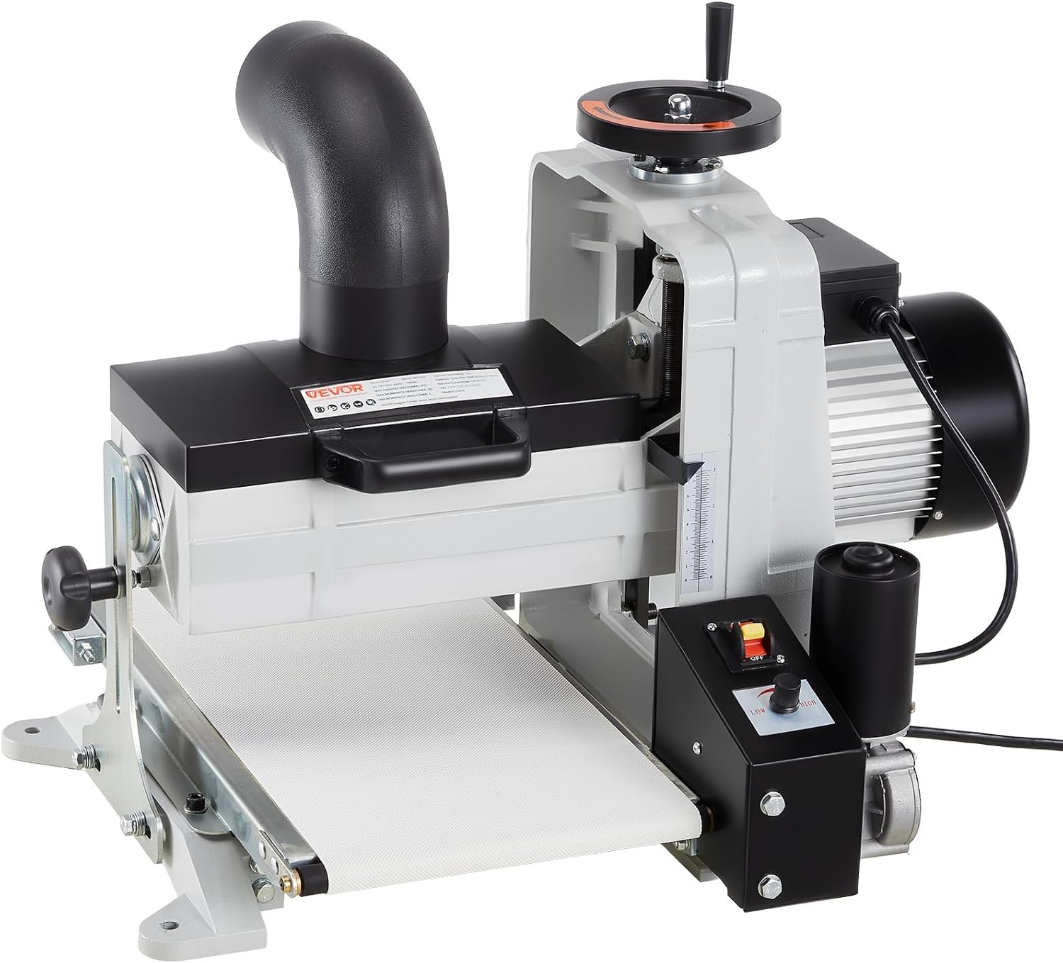 image:imageVEVOR 22 Drum Sander with Stand amp Extension Tables 175HP 1440RPM Dual Motor Drum Sander for Woodworking Variable Speed Conveyor Belt 4 Dust Collection Port for Cabinet amp Furniture Finishing10Inch
