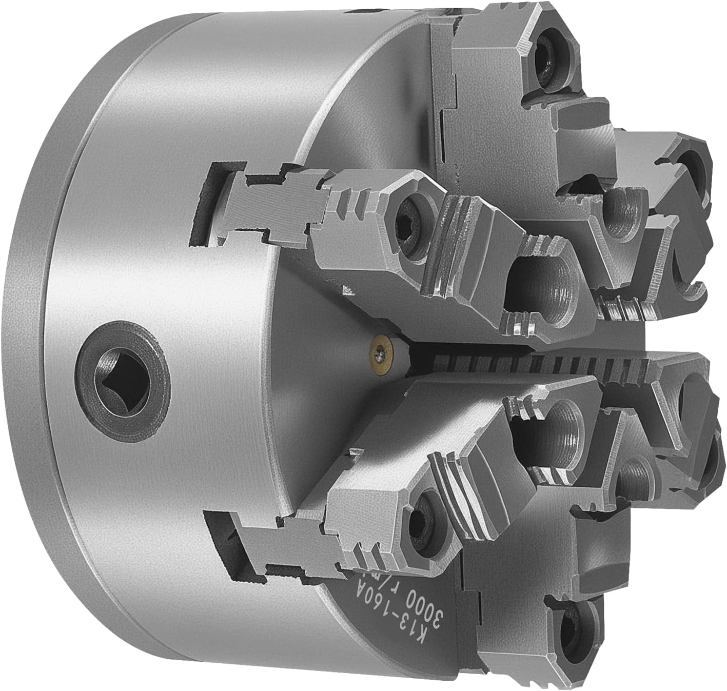 image:imageVEVOR 3Jaw Lathe Chuck 8 Inch 200 mm SelfCentering Chuck with 2 14 in8 Threaded Backing Plate 016787 in 4200 mm Clamping Range with Twrench Screws HT300 Material for Wood Metal Lathe6 inches