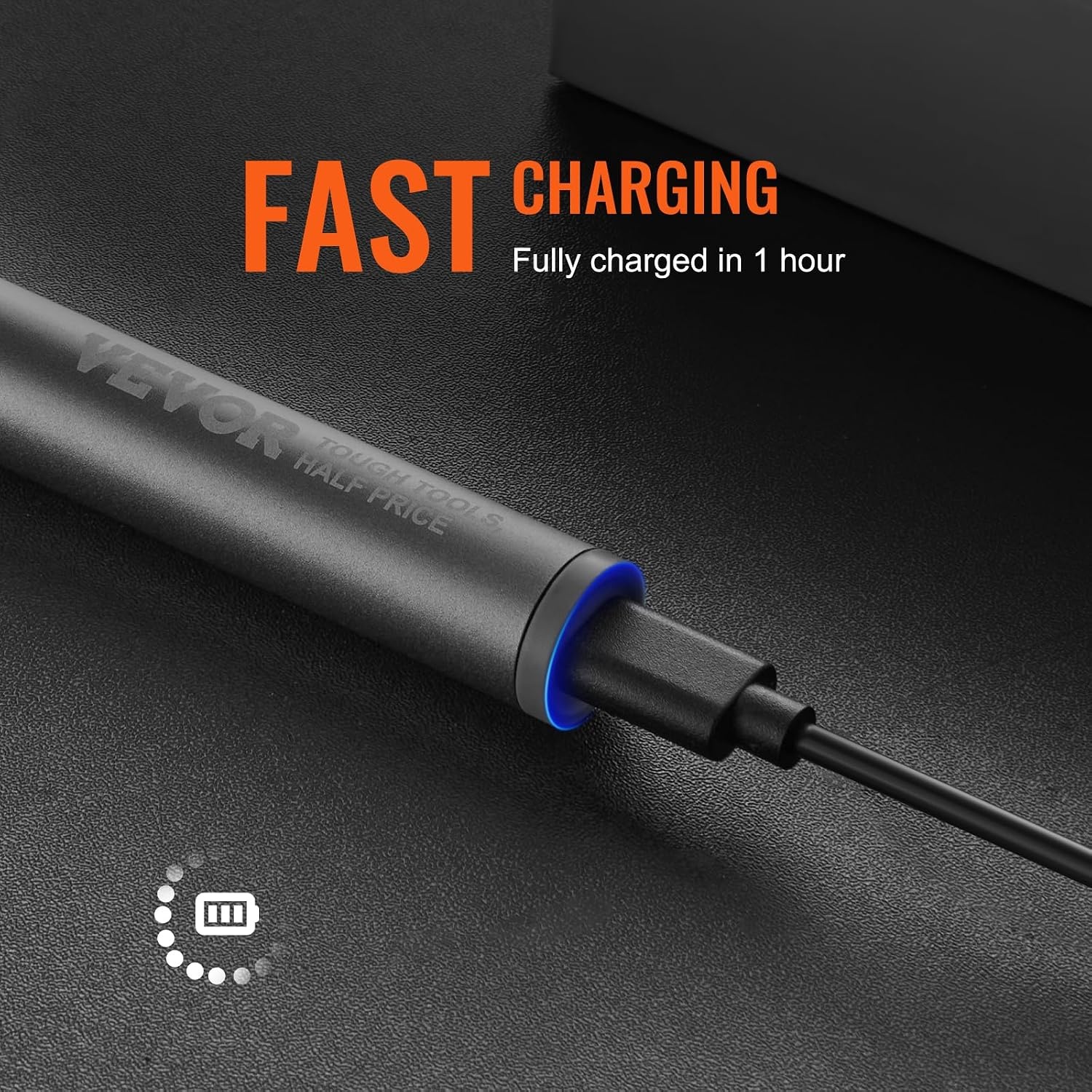 image:imageVEVOR 4V Electric Screwdriver Set Mini Precisioni Electric Screwdriver Set 48 Magnetic Bits 532Hex S2 Steel Bits amp LED Light Repair Tool Kit for Electronics Phone Camera Laptop Watch532in 4V