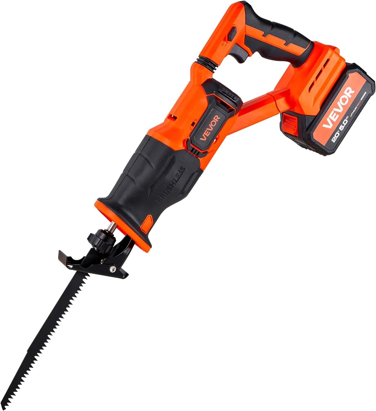 image:imageVEVOR 6 Amp Corded Reciprocating Saw 34 Stroke Length Power Reciprocating Saw with Variable Speed 3000 SPM 8 Blades amp Bag Included for Wood Metal and Plastic Cutting1