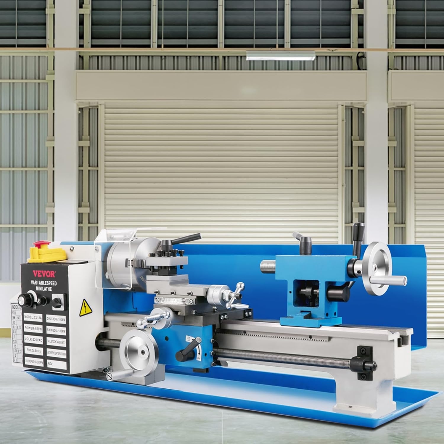 image:imageVEVOR 7x14 Metal Lathe Upgraded Digital Display 550W Variable Speed 2250RPM 3jaw Chuck CNC Mini Lathe Machine Precision Tool Box Benchtop7 x 14