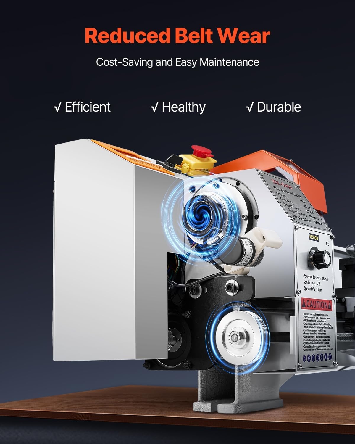 image:imageVEVOR 7x14 Metal Lathe Upgraded Digital Display 550W Variable Speed 2250RPM 3jaw Chuck CNC Mini Lathe Machine Precision Tool Box Benchtop87 x 18 inAutomatic Feed