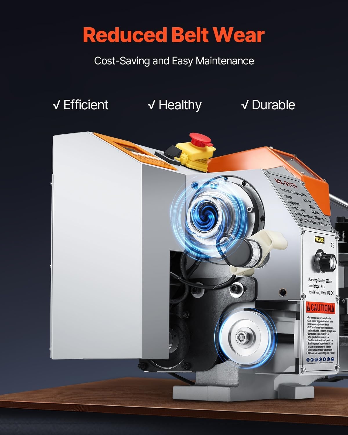 image:imageVEVOR 7x14 Metal Lathe Upgraded Digital Display 550W Variable Speed 2250RPM 3jaw Chuck CNC Mini Lathe Machine Precision Tool Box Benchtop87 x 39Automatic Feed