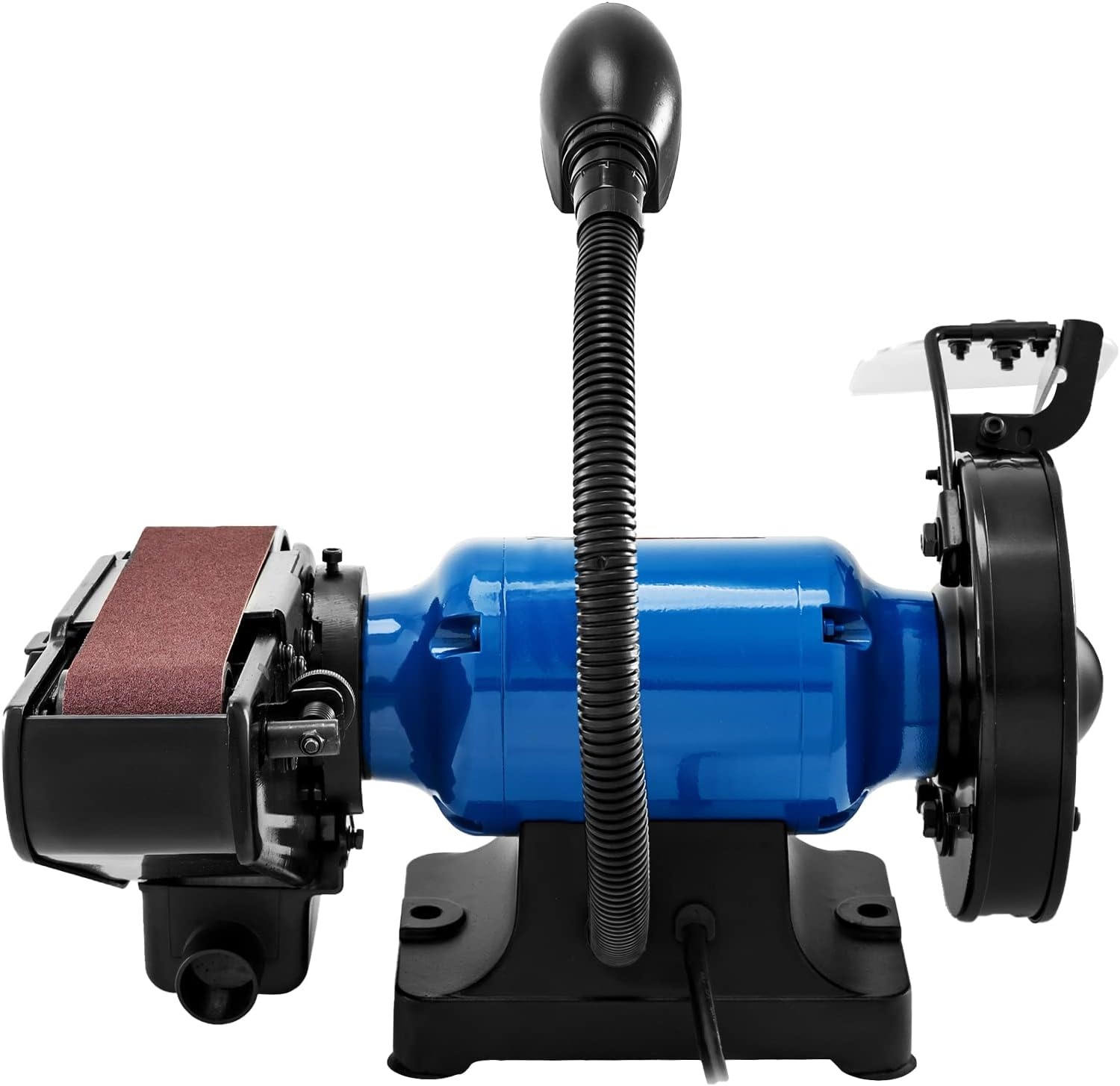 image:imageVEVOR 8 Inch Bench Grinder Bench Grinder Sander with 2 x28 Inch Belt Sander Combo and 25A Induction Motor for Metalworking Sharpening Grinding2IN1 2 Belt Grinder