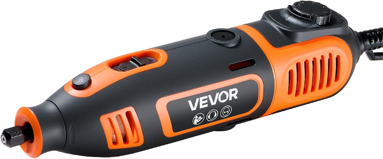 image:imageVEVOR 84Piece Rotary Tool Kit 200W Mini Power Rotary Tool Corded 6Level Speed 800040000 RPM MultiPurpose DIY Tools for Engraving Sanding Polishing Carving Grinding Cutting DIY Crafts