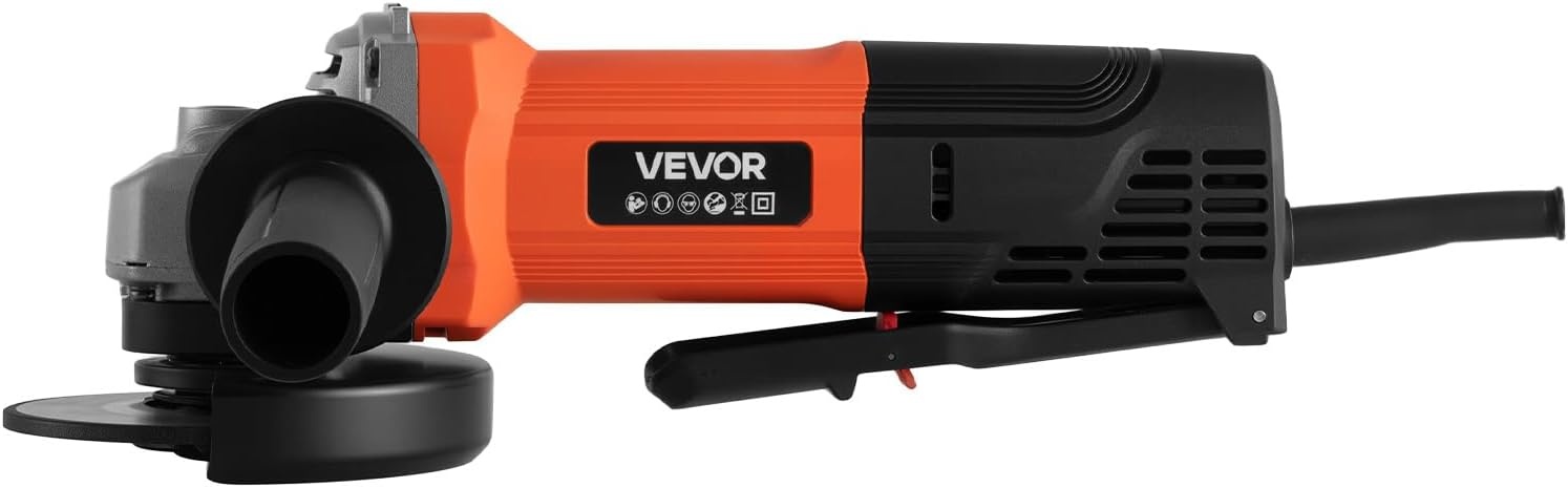 image:imageVEVOR Angle Grinder 412 Electric Grinder Power Tool 8Amps 12000RPM HighSpeed Corded Angle Grinders with 230 Adjustable Dust Guard for Metal Grinding Cutting Rust Removal Disc Not Included412 Inch angle grinder