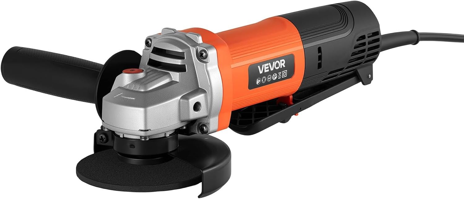 image:imageVEVOR Angle Grinder 412 Electric Grinder Power Tool 8Amps 12000RPM HighSpeed Corded Angle Grinders with 230 Adjustable Dust Guard for Metal Grinding Cutting Rust Removal Disc Not Included412 Inch angle grinder