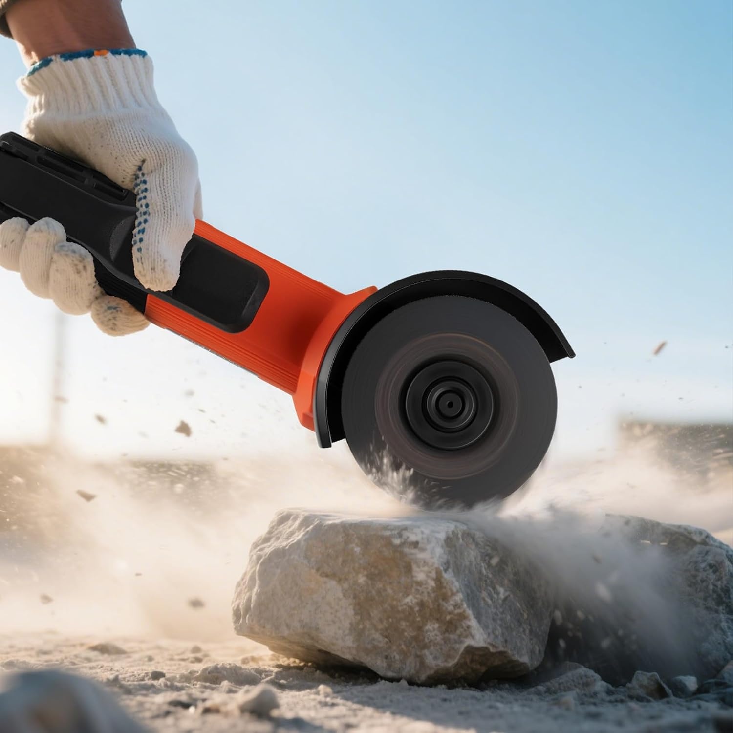 image:imageVEVOR Angle Grinder 412 Electric Grinder Power Tool 8Amps 12000RPM HighSpeed Corded Angle Grinders with 230 Adjustable Dust Guard for Metal Grinding Cutting Rust Removal Disc Not Included412 Inch angle grinder