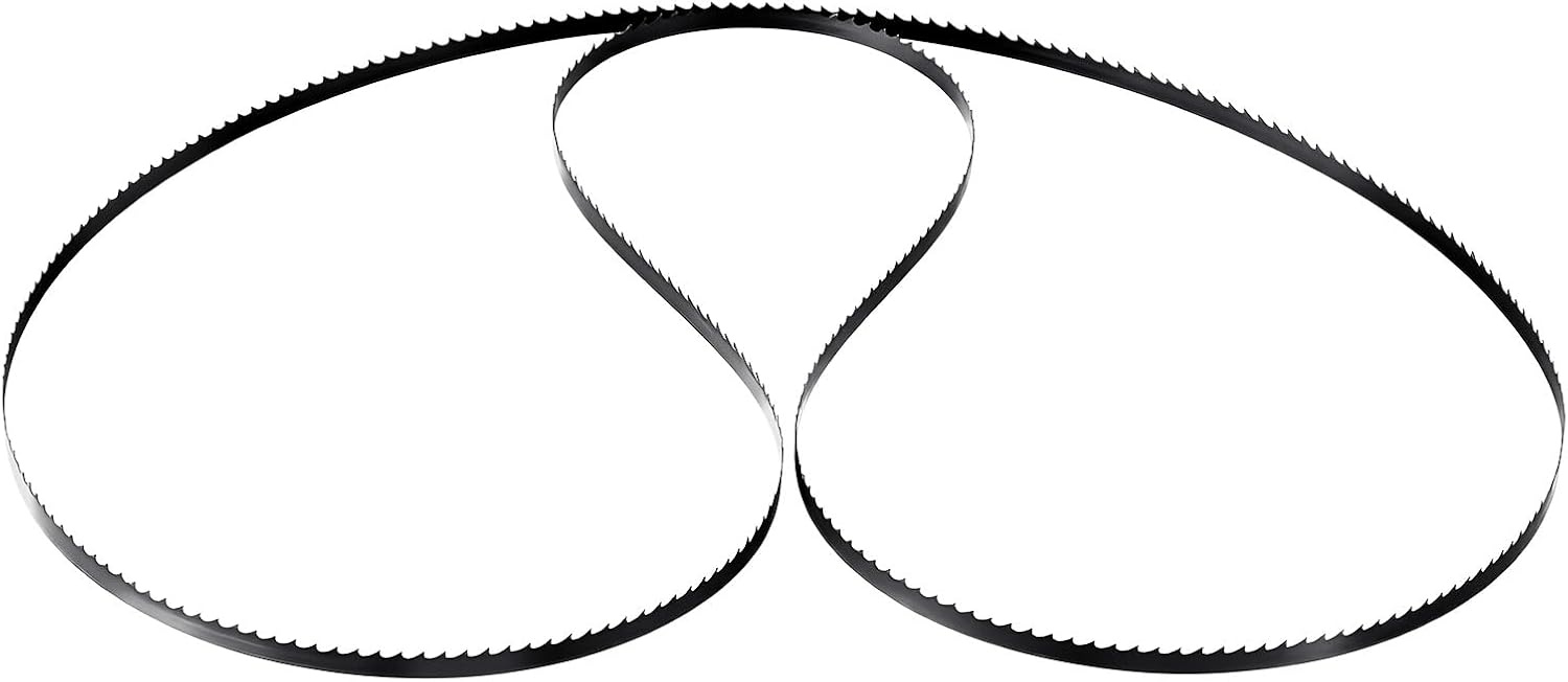 image:imageVEVOR Bandsaw Blade 60 Inch Length 6 TPI Band Saw Blade with 15 HRC Hardened Sharp Teeth SK5 HighStrength Carbon Steel 025 Inch Width Replacement for Major Woodworking Band Saw Brands 1 Pack