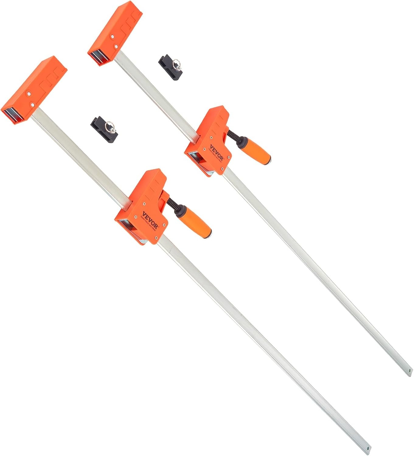 image:imageVEVOR Bar Clamps for Woodworking 2Pack 24 inch Parallel Clamp Set FClamp with 1500 lbs Load Limit Even Pressure Highstrength Plastic and Carbon Steel for Woodworking Metal Working Orange50