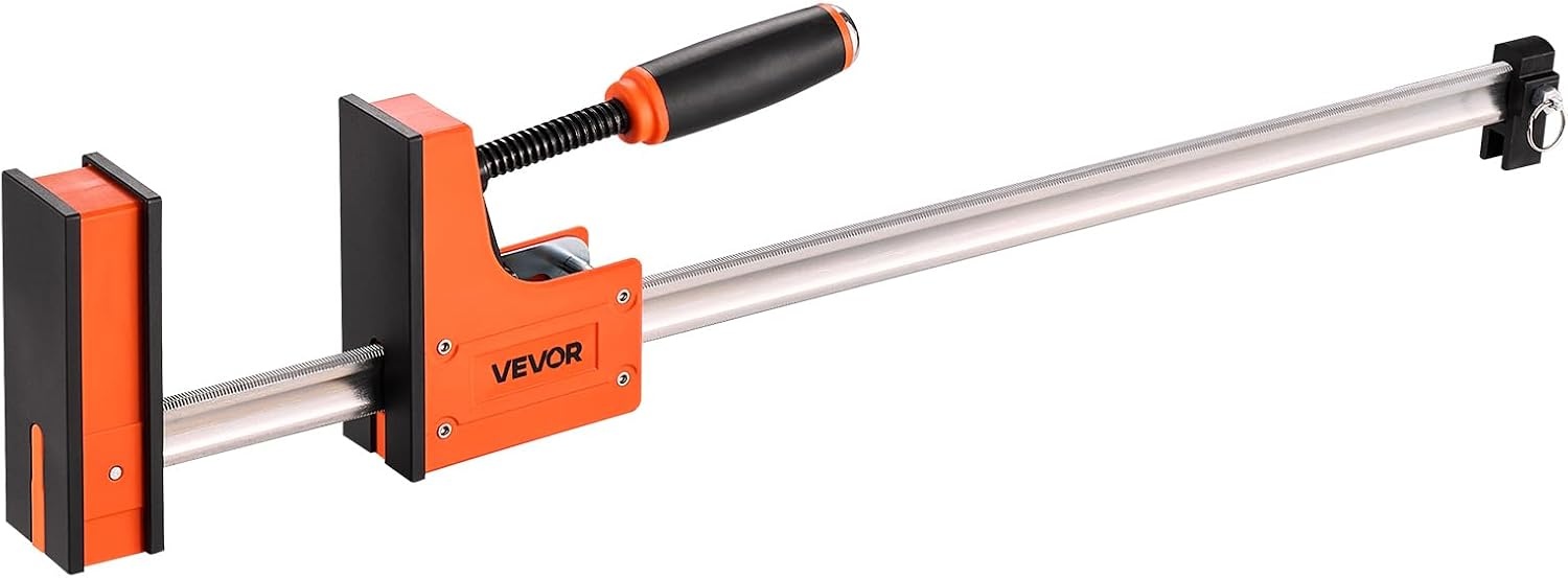 image:imageVEVOR Bar Clamps for Woodworking 2Pack 24 inch Parallel Clamp Set FClamp with 1500 lbs Load Limit Even Pressure Highstrength Plastic and Carbon Steel for Woodworking Metal Working Orange30