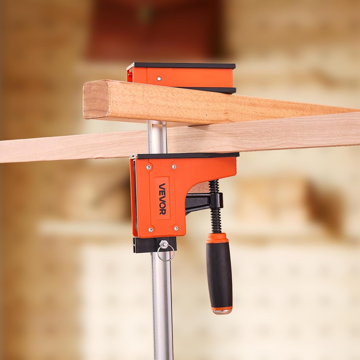 image:imageVEVOR Bar Clamps for Woodworking 2Pack 24 inch Parallel Clamp Set FClamp with 1500 lbs Load Limit Even Pressure Highstrength Plastic and Carbon Steel for Woodworking Metal Working Orange30