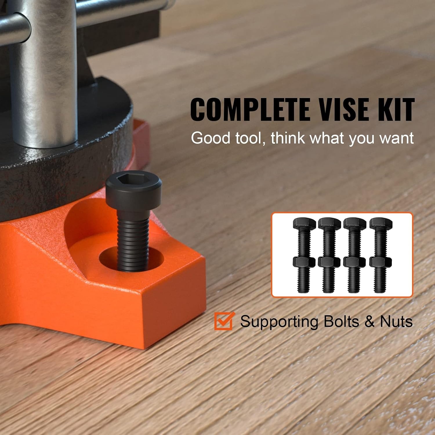 image:imageVEVOR Bench Vise 45inch Jaw Width 33inch Jaw Opening 240Degree Swivel Locking Base Multipurpose Vise wAnvil Heavy Duty Cast Iron Workbench Vise wBolts amp Nuts for Drilling Pipe Cutting for Drilling Grinding Cutting with Large Anvil Area Multipurpose Workbench Vise Heavy Duty Cast Iron with Bolts amp Nuts45 Inch